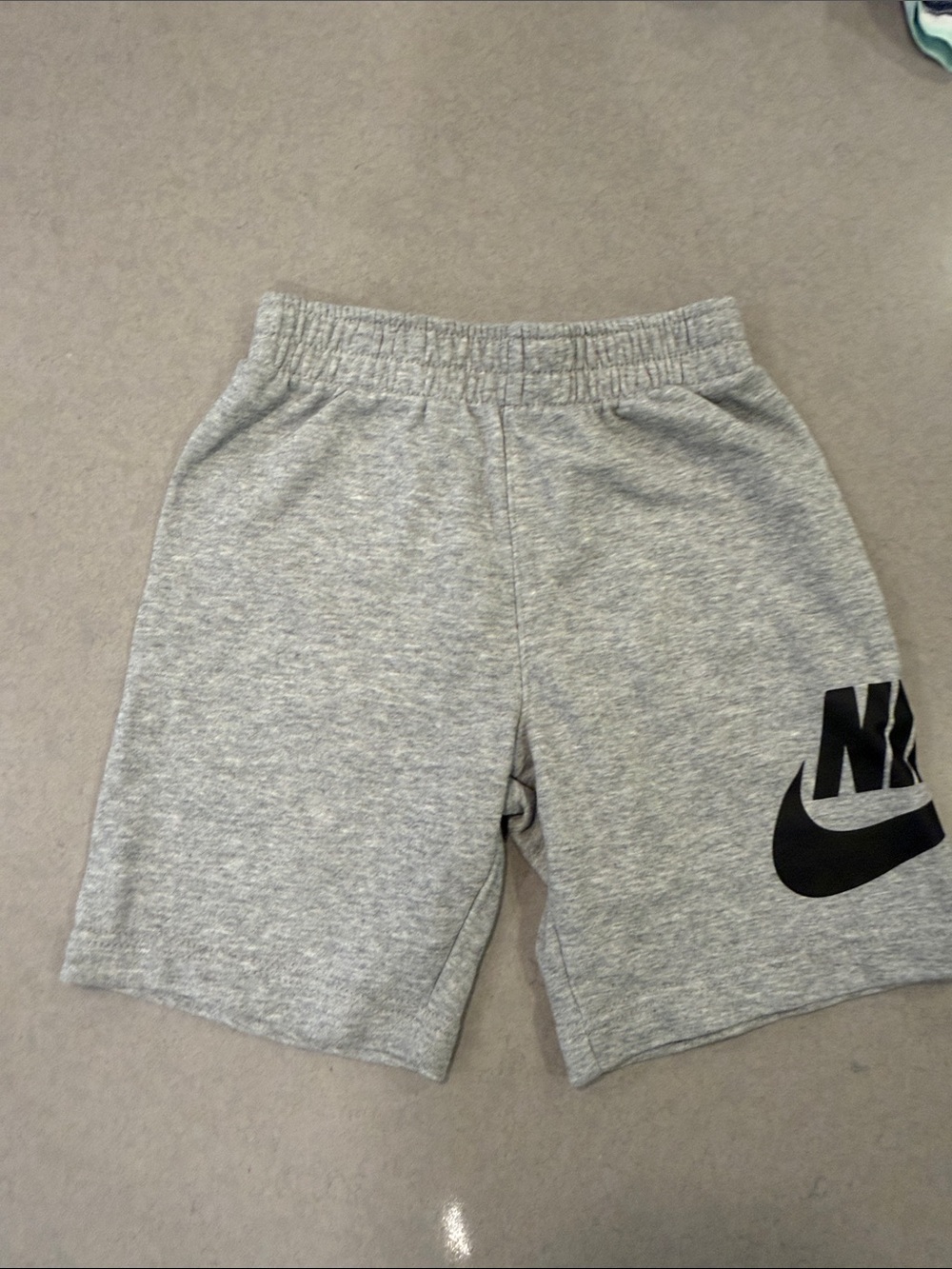 Nike Grey Kids' Logo Fleece Shorts
